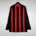 Retro 08/09 AC Milan Home Black Red Jersey Kit Long sleeve-7291887