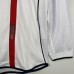 Retro 2002 England Home White Jersey Kit Long sleeve-7328942