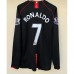 Retro 07/08 Manchester United M-U Away Black Jersey Kit Long sleeve-4428243