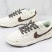 SB Dunk Low Running Shoes-White/Brown-7534954