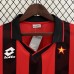Retro 88/89 AC Milan Home Red Black Jersey Kit short sleeve-5826096