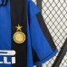 Retro 95/96 Inter Milan Home Blue Black Jersey Kit short sleeve-1491335