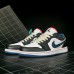 SB Dunk Low Running Shoes-White/Black-7898140