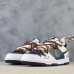 SB Dunk Low Running Shoes-White/Navy Blue-5093746