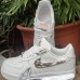 Air Force 1'07 Premium Molten Metal Running Shoes-White/Silver-3801639