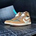 Air​ Jordan 1 ​High AJ1 Running Shoes-Khaki/White-410361