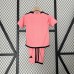24/25 Kids Miami Home Pink Kids Jersey Kit short Sleeve (Shirt + Short)-3957547