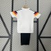 Retro Kids 1990 Germany Home Kids White Jersey Kit short Sleeve (Shirt + Short)-298425