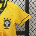 Retro Kids 93/94 Brazil Home Kids Yellow Jersey Kit short Sleeve (Shirt + Short)-3027279