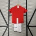 Retro 07/08 Kids Manchester United M-U Champions League Version Home Red Kids Jersey Kit short Sleeve (Shirt + Short)-6997071