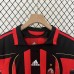 Retro 06/07 Kids AC Milan Home Red Black Kids Jersey Kit short Sleeve (Shirt + Short)-7150428