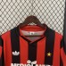 Retro 90/91 AC Milan Home Black Red Jersey Kit short sleeve-6625359