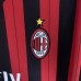 Retro 13/14 AC Milan Home Red Black Jersey Kit Long Sleeve-4656151