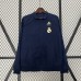 24/25 Real Madrid Trench Coat Reversible Navy Blue Windbreaker Long Sleeve-8556225