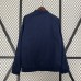 24/25 Real Madrid Trench Coat Reversible Navy Blue Windbreaker Long Sleeve-8556225