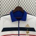 2024 France Trench Coat Reversible White Blue Windbreaker Long Sleeve-2250728