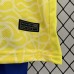 2024 Kids Brazil Home Yellow Kids Jersey Kit short Sleeve (Shirt + Short)-2608140
