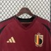 2024 Belgium Home Wine Red Jersey Kit short sleeve-3847010