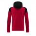 24/25 AC Milan Red Black Hooded Edition Classic Jacket Training Suit (Top+Pant)-5368357