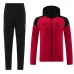 24/25 AC Milan Red Black Hooded Edition Classic Jacket Training Suit (Top+Pant)-5368357