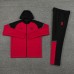 24/25 AC Milan Red Black Hooded Edition Classic Jacket Training Suit (Top+Pant)-5368357