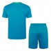 2024 Portugal Training Blue Jersey Kit short Sleeve (Shirt + Short)-876054