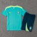 2024 Brazil Training Blue Jersey Kit short Sleeve (Shirt + Short)-3659742