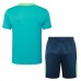 2024 Brazil Training Blue Jersey Kit short Sleeve (Shirt + Short)-3659742