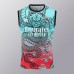 24/25 Real Madrid Training Green Red Jersey Kit Sleeveless (Vest + Short)-8480557