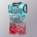24/25 Real Madrid Training Green Red Jersey Kit Sleeveless (Vest + Short)-8480557