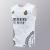 24/25 Real Madrid Training White Gray Jersey Kit Sleeveless (Vest + Short)-3100894