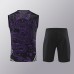 24/25 Real Madrid Training Purple Black Jersey Kit Sleeveless (Vest + Short)-5479499
