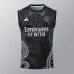 24/25 Real Madrid Training Black White Jersey Kit Sleeveless (Vest + Short)-6322837