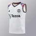 24/25 Manchester United M-U Training White Jersey Kit Sleeveless (Vest + Short)-6967373