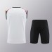 24/25 Manchester United M-U Training White Jersey Kit Sleeveless (Vest + Short)-6967373