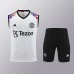 24/25 Manchester United M-U Training White Jersey Kit Sleeveless (Vest + Short)-6967373