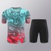 24/25 Real Madrid Training Green Red Jersey Kit short Sleeve (Shirt + Short)-8851638