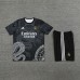 24/25 Real Madrid Training Black White Jersey Kit short Sleeve (Shirt + Short)-8090490