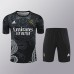 24/25 Real Madrid Training Black White Jersey Kit short Sleeve (Shirt + Short)-8090490