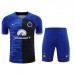 24/25 Inter Milan Training Blue Black Jersey Kit short Sleeve (Shirt + Short)-3281656