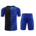 24/25 Inter Milan Training Blue Black Jersey Kit short Sleeve (Shirt + Short)-3281656