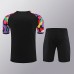 24/25 Manchester United M-U Training Black Jersey Kit short Sleeve (Shirt + Short)-663839