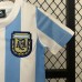 Retro kids 1986 Argentinahome Blue White Kids Jersey Kit short Sleeve (Shirt + Short)-4666317
