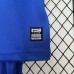 Retro kids 08/09 Manchester United M-U Third Away Blue Kids Jersey Kit short Sleeve (Shirt + Short)-8584276