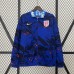 2024 England Trench Coat Reversible Blue Windbreaker Long Sleeve-8725315