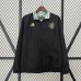 24/25 Manchester United M-U Trench Coat Reversible Black Green Windbreaker Long Sleeve-2096698