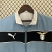 24/25 Lazio Trench Coat Reversible Black White Windbreaker Long Sleeve-919420