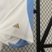 2024 Argentina Home Shorts White Blue Shorts Jersey-3638399
