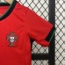 2024 Kids Portugal Home Kids Red Jersey Kit short sleeve (Shirt + Short + Socks)-1726836