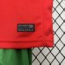2024 Kids Portugal Home Kids Red Jersey Kit short sleeve (Shirt + Short + Socks)-1726836